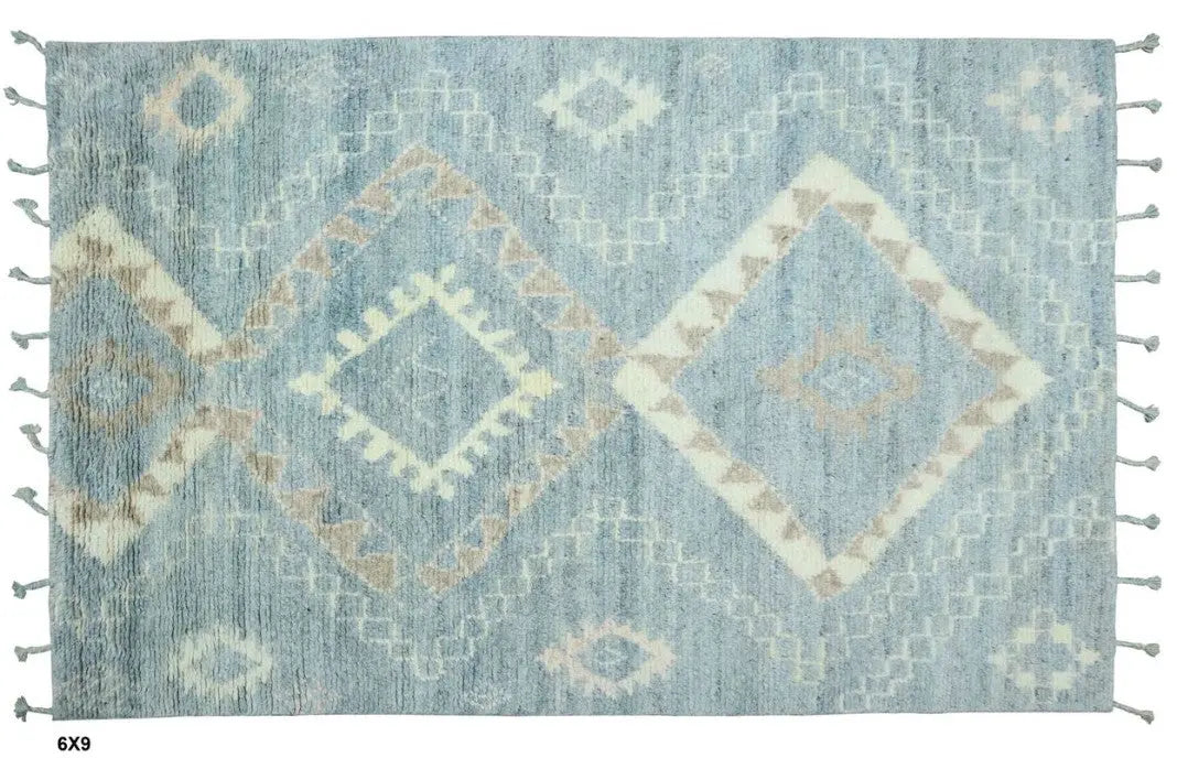 Hand knotted Indian Modern Rug 6'0" x 9'0" ABC Rugs Kilims